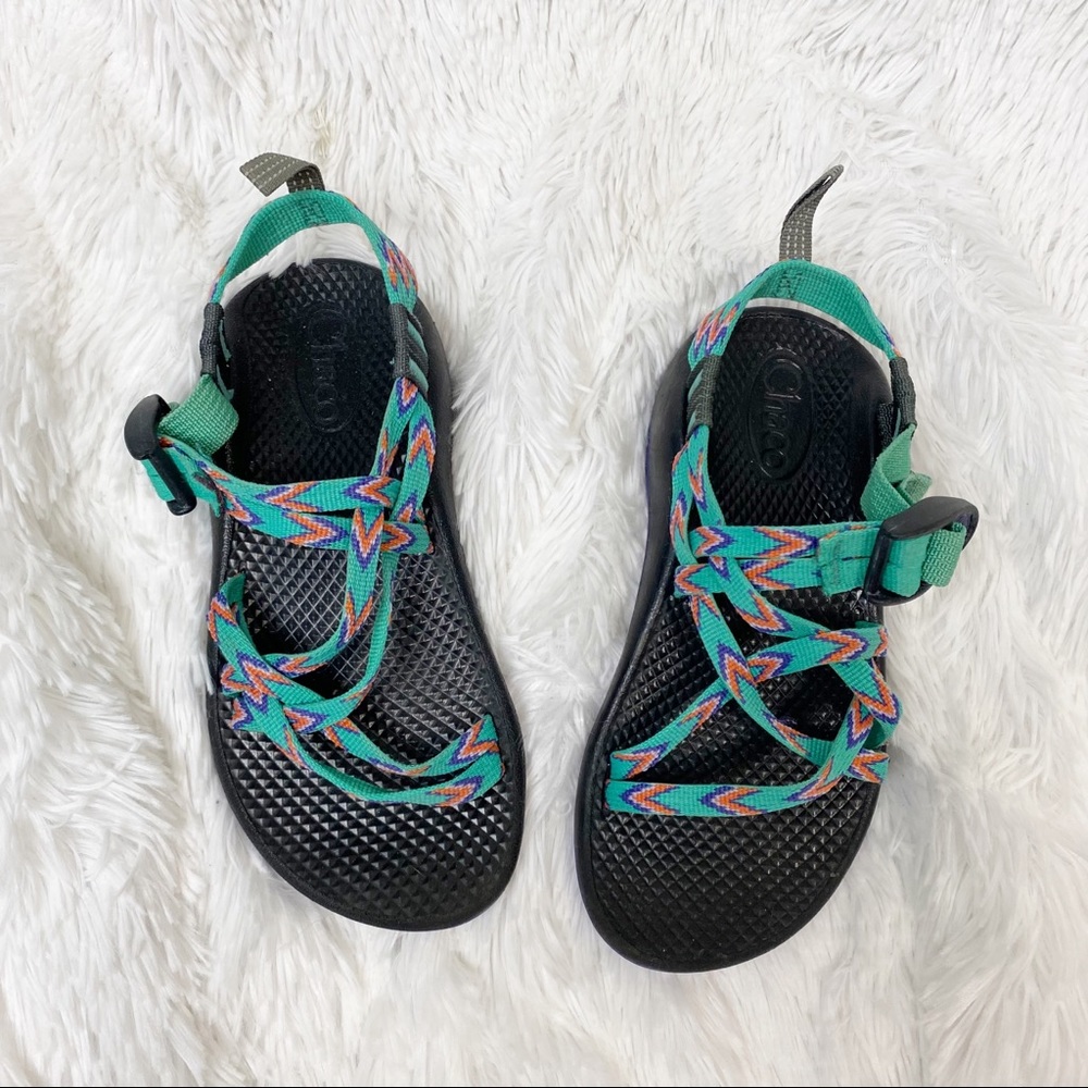 Chaco Kids Sandals - Black and Teal